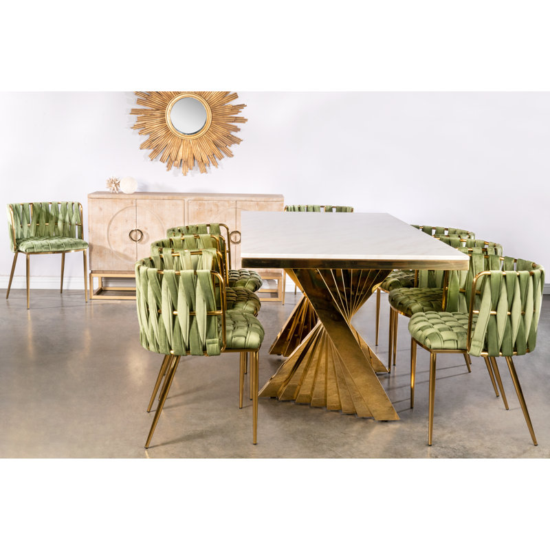 Garnes 9 piece dining set sale